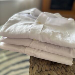 Boys' White Uniform Button-Down Shirts - 3-Pair Bundle
